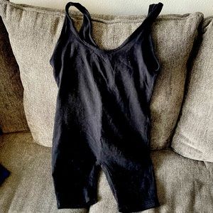 Black short romper